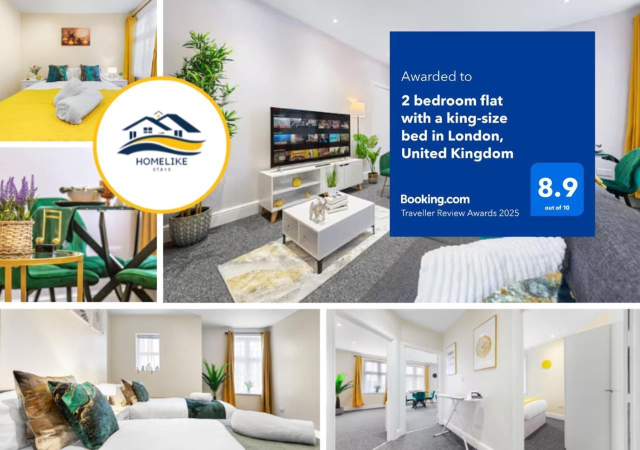 Elegant 2Br London Hideaway- King Bed, Sleeps 6 - Parking- Instant Book- 20 Percent Off Limited Time! バーネット エクステリア 写真